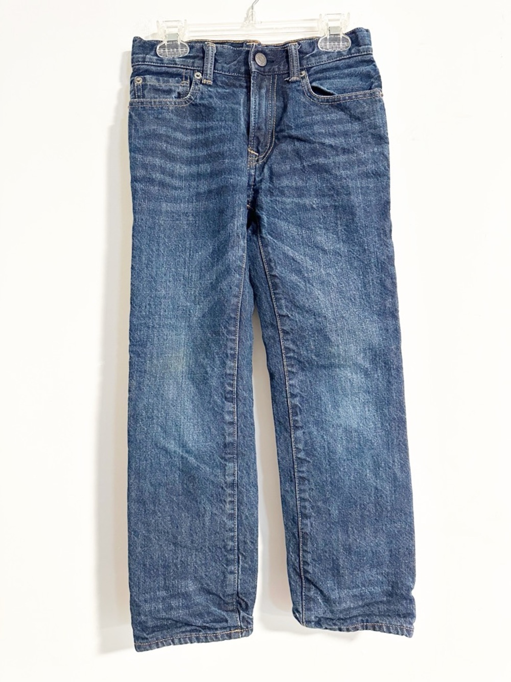 Gap Kids 1969 Boys Straight Leg Lined Jeans - Medium Wash - Size 8 Regular